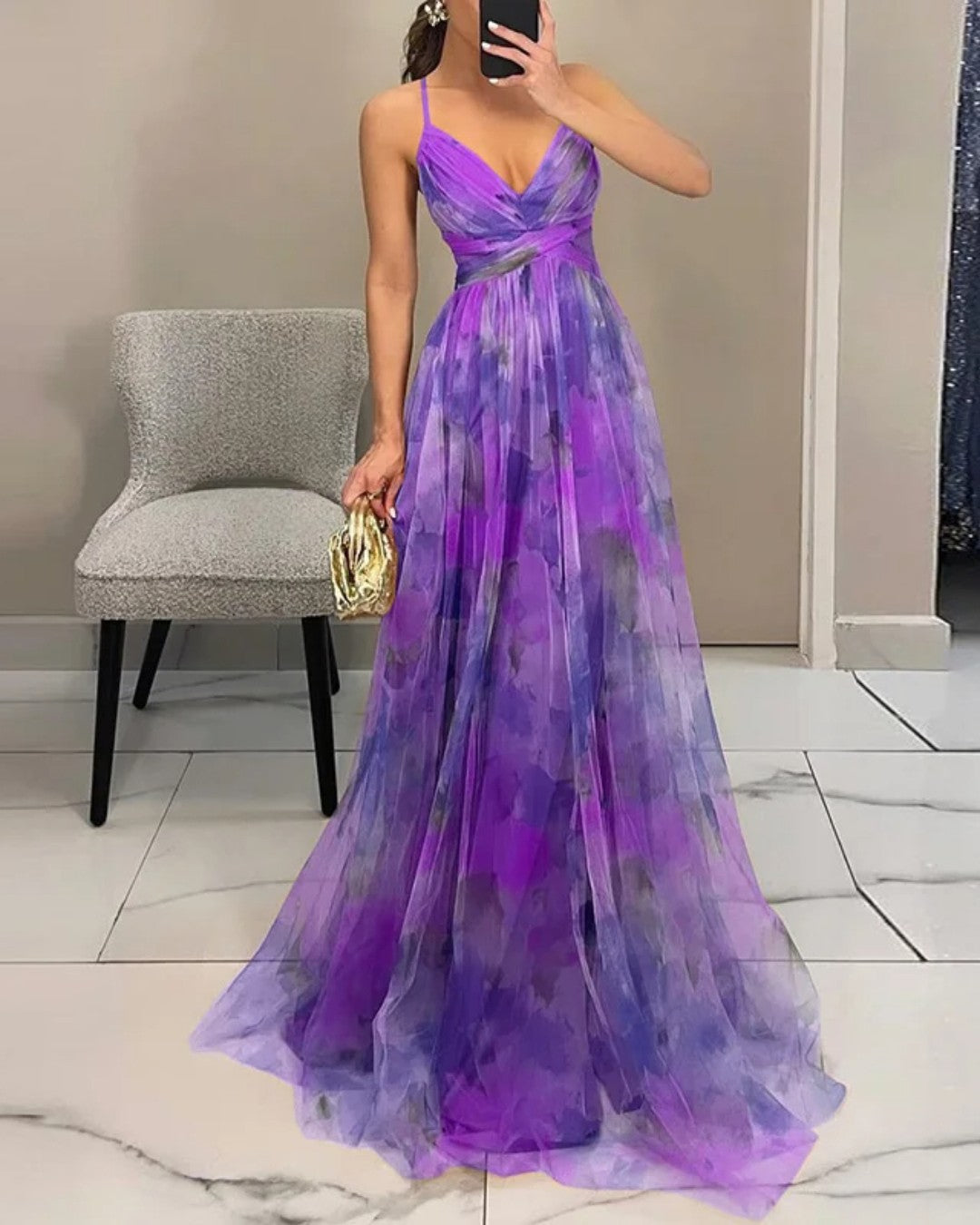 Nalina - Maxivestido fluido floral