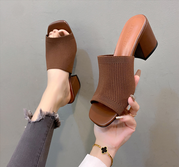 Virelle - Zapatos de tacón ancho de tacto suave