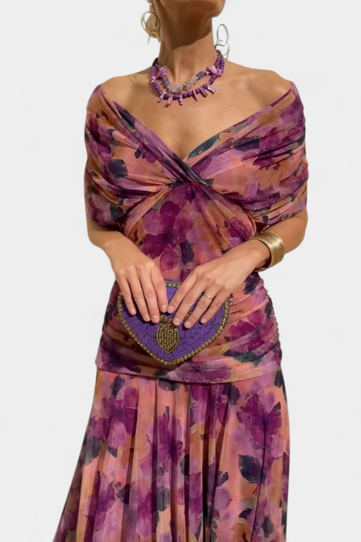 Tamsyn - Maxivestido floral de tacto suave