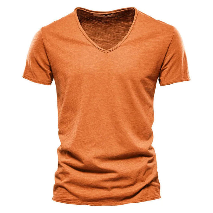 Jackson - Playera de cuello en V de tacto suave