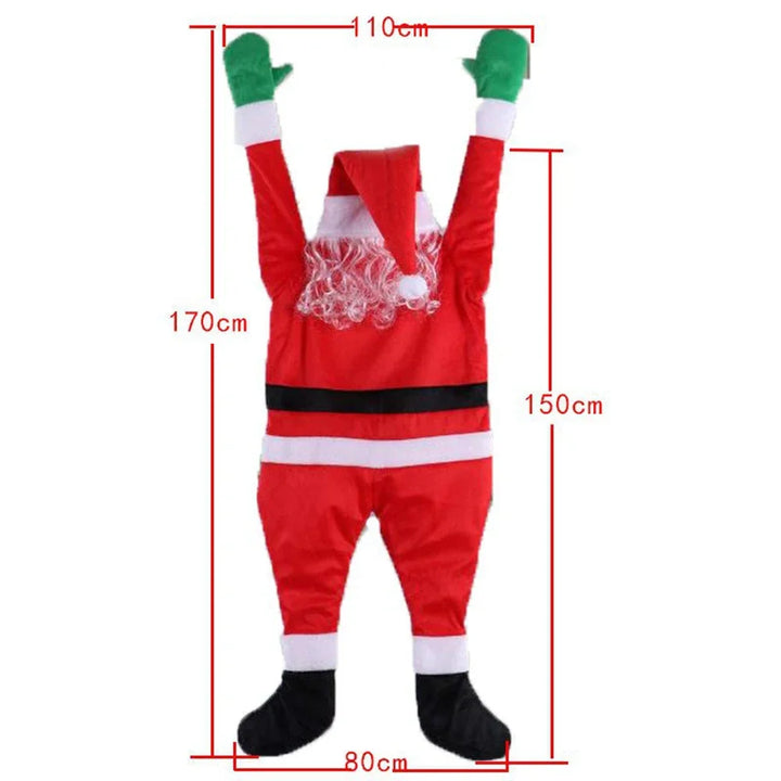 Victoria - Decoración Navideña de Santa para Colgar en la Ventana
