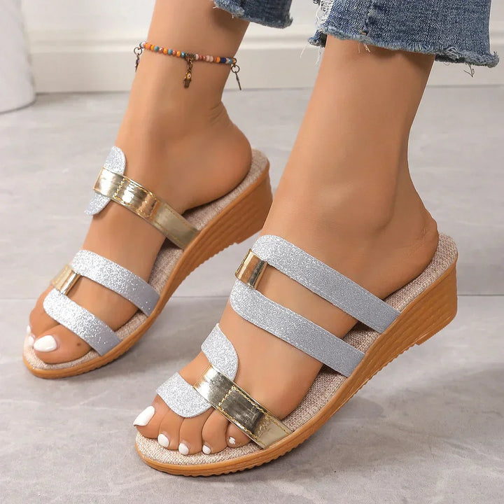 Fennica - Sandalias acolchadas estilo nube