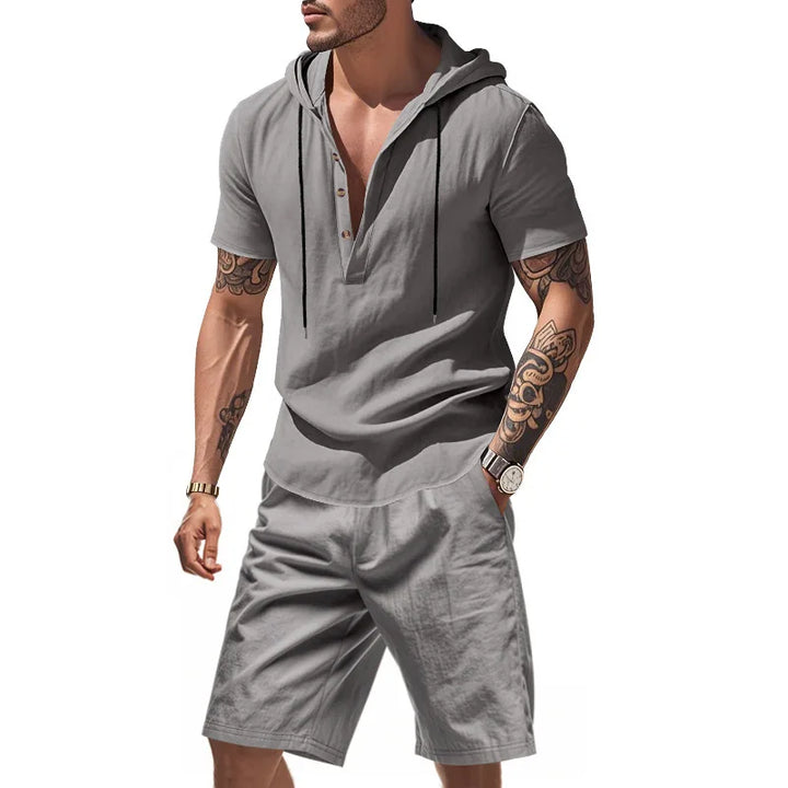Dylan - Conjunto de sudadera y shorts transpirables