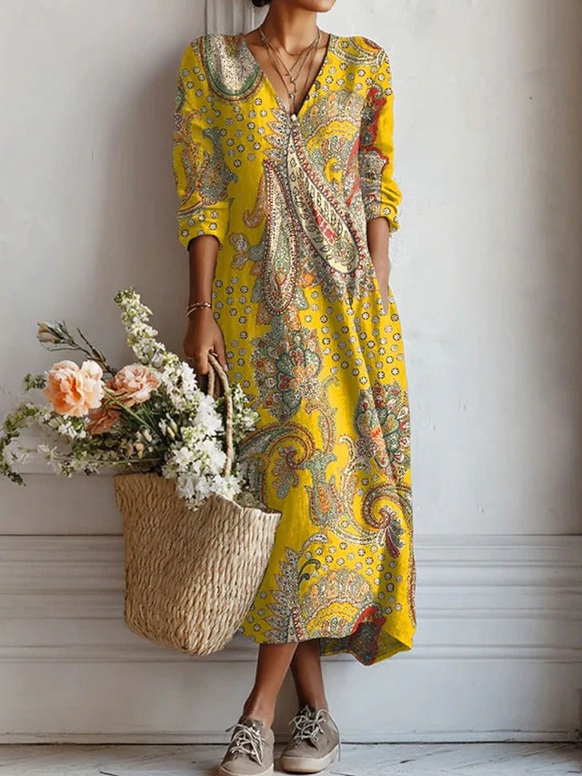 Felicidad - Vestido floral de tacto suave
