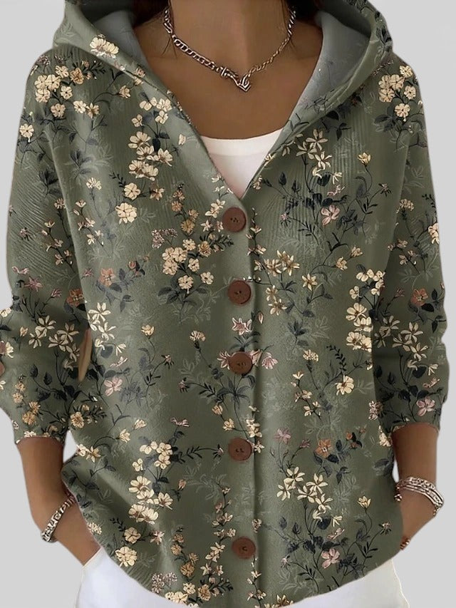 Loria - Cárdigan con Capucha Casual Estiloso