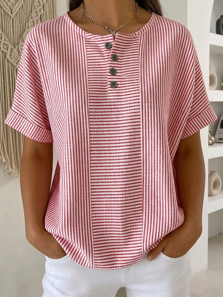 Lavinia - Blusa de rayas que no se deja descolorir