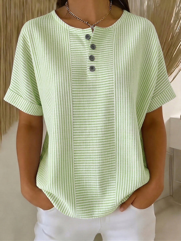 Lavinia - Blusa de rayas que no se deja descolorir