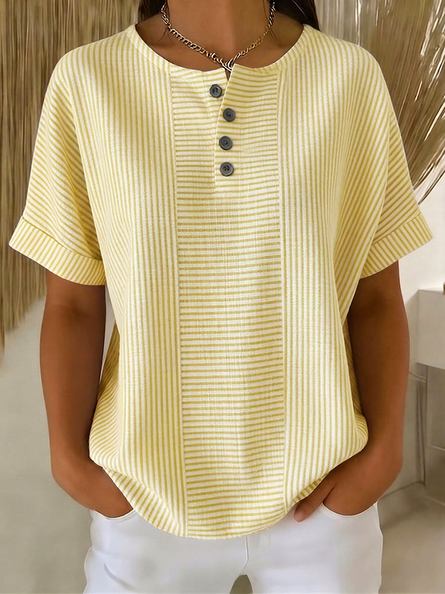 Lavinia - Blusa de rayas que no se deja descolorir