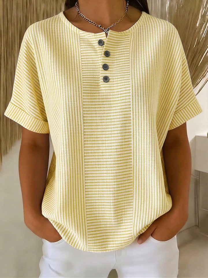 Lavinia - Blusa de rayas que no se deja descolorir