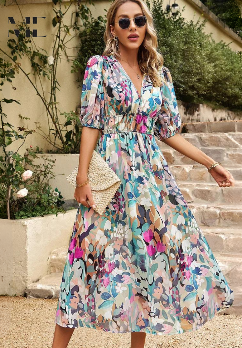 Flore – Elegante vestido floral
