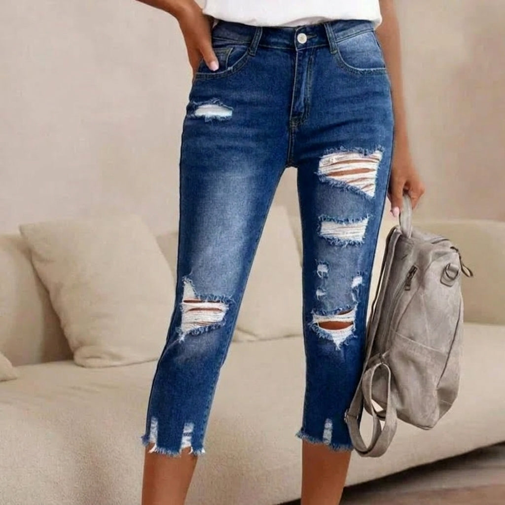 Delina - jeans desgastados