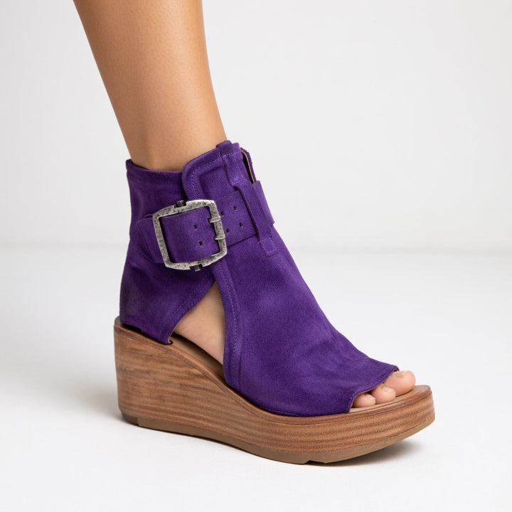 Briseida - Botines de cuña abiertos sofisticados