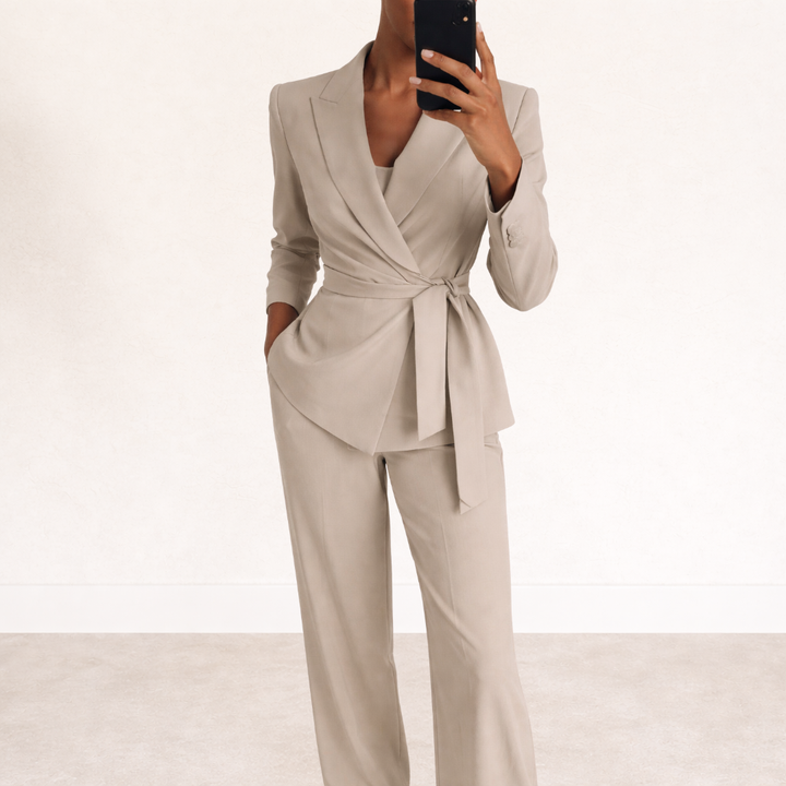 Galiah - Conjunto sastre con cintura ajustable