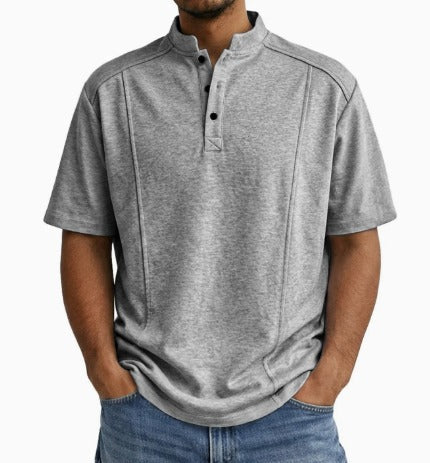 Fintan - Camisa abotonada de tacto suave