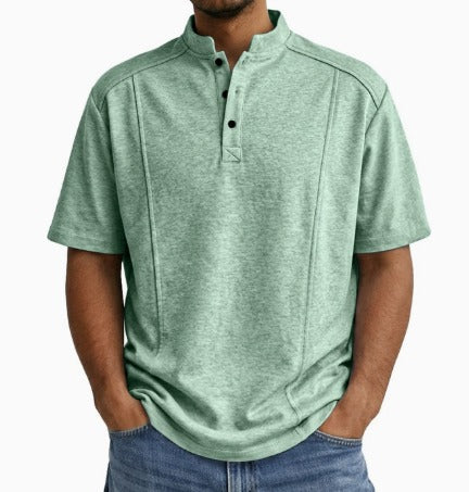Fintan - Camisa abotonada de tacto suave