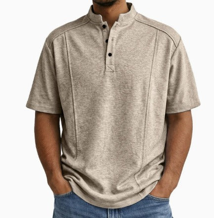 Fintan - Camisa abotonada de tacto suave
