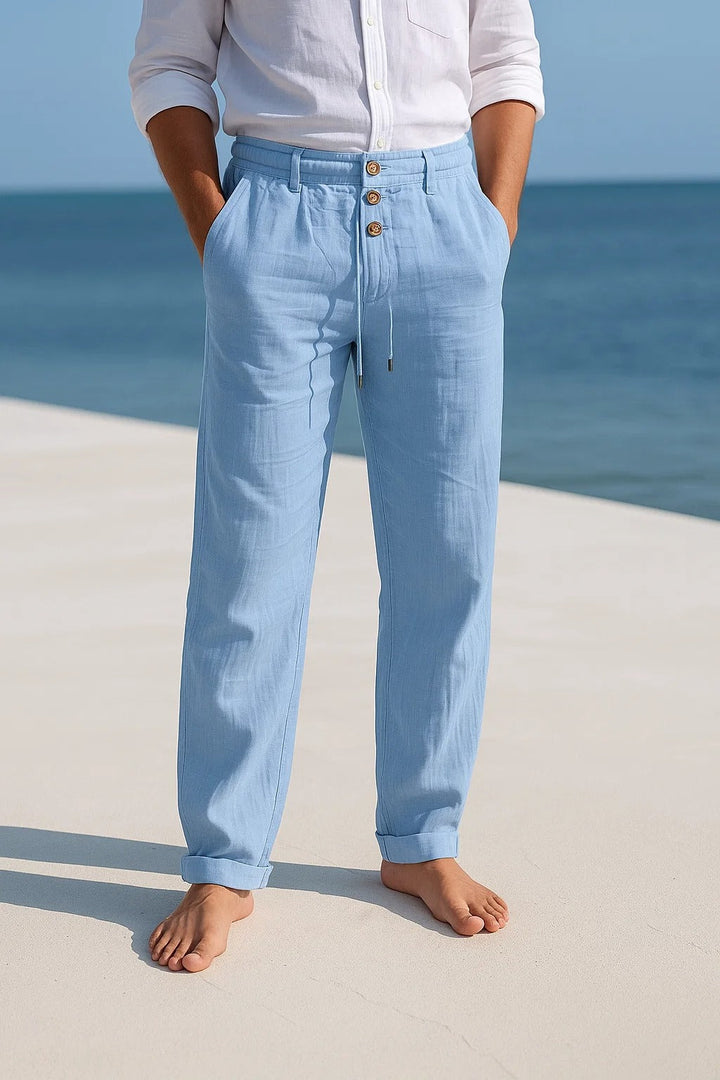 Kenneth - Pantalones de lino ligeros