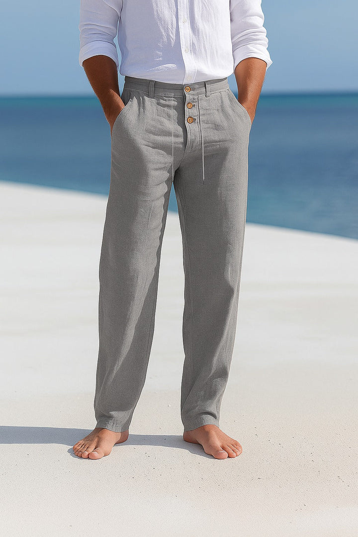 Kenneth - Pantalones de lino ligeros