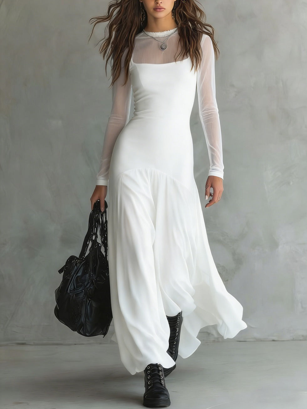 Orrila - Vestido maxi suave al tacto