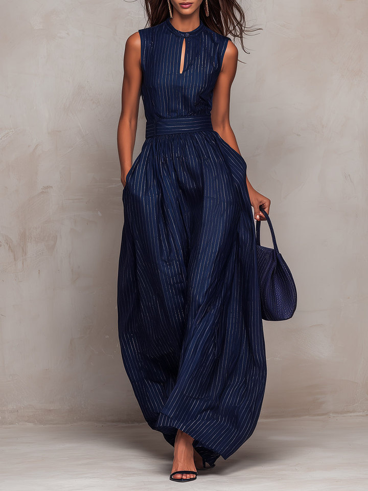 Iskra - Jumpsuit de cuello alto y pierna ancha