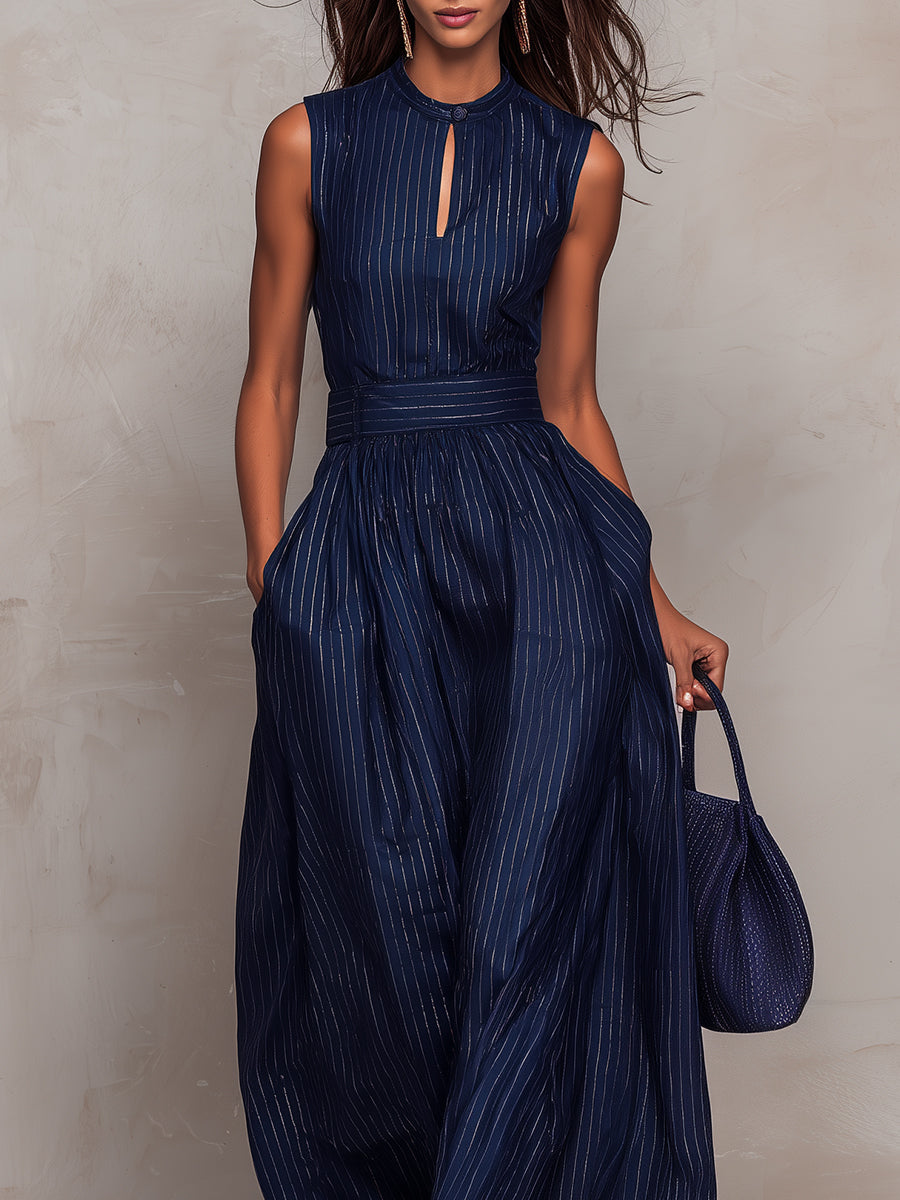 Iskra - Jumpsuit de cuello alto y pierna ancha