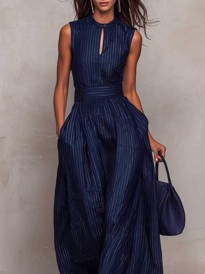 Iskra - Jumpsuit de cuello alto y pierna ancha