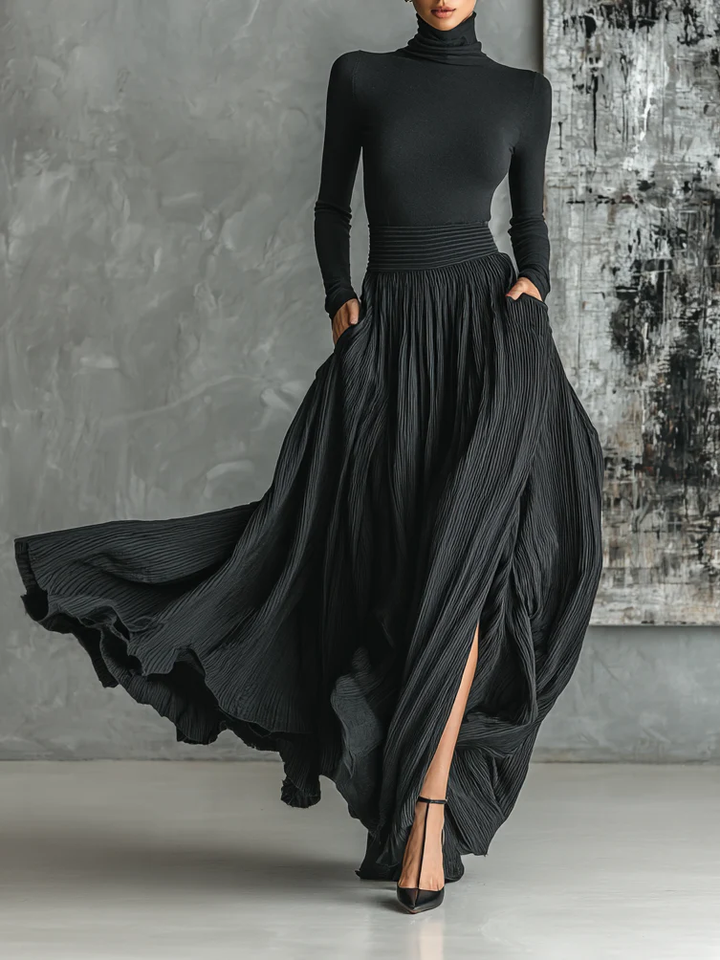 Journee - Falda Maxi Casual Elegante