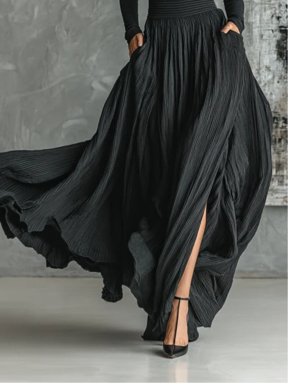 Journee - Falda Maxi Casual Elegante