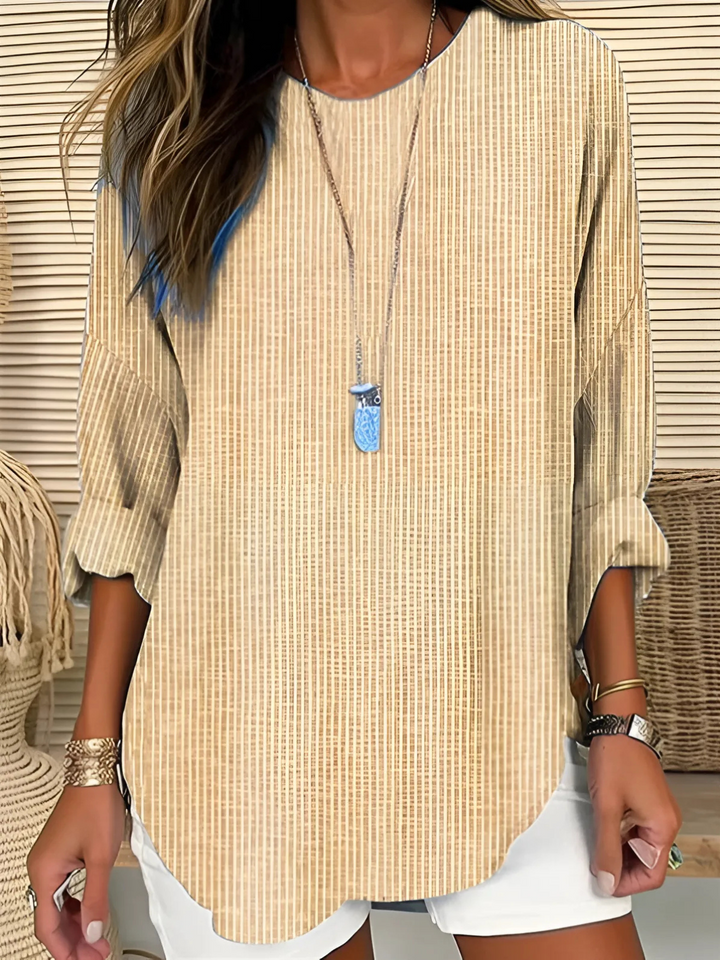 Wistera - Blusa a rayas, suave al tacto