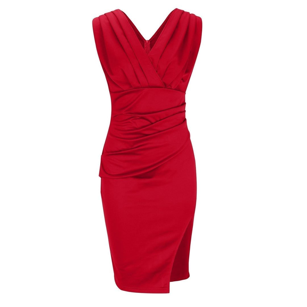 Kaela - Vestido midi drapeado escultural