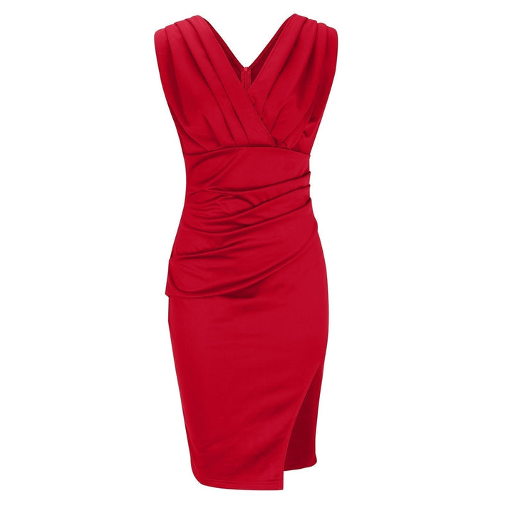 Kaela - Vestido midi drapeado escultural