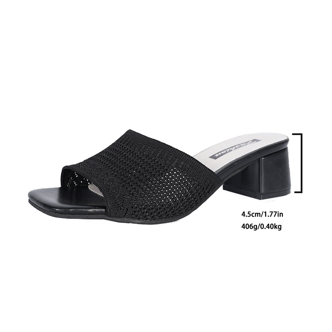 Brialyn - Sandalias de tacón ancho con punta abierta