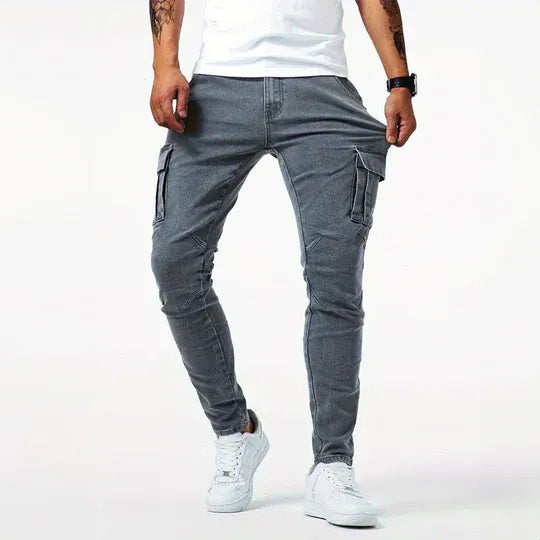 Darnic - Jeans cargo premium con stretch