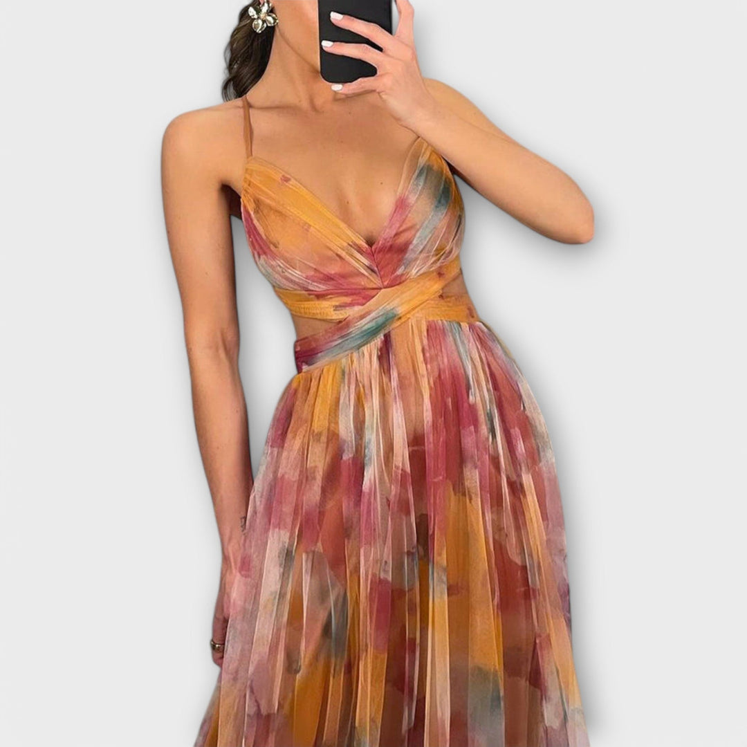 Veyna - Vestido largo moldeador
