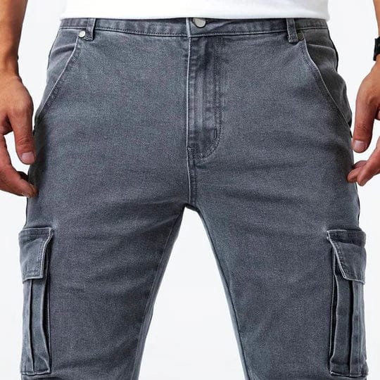 Darnic - Jeans cargo premium con stretch