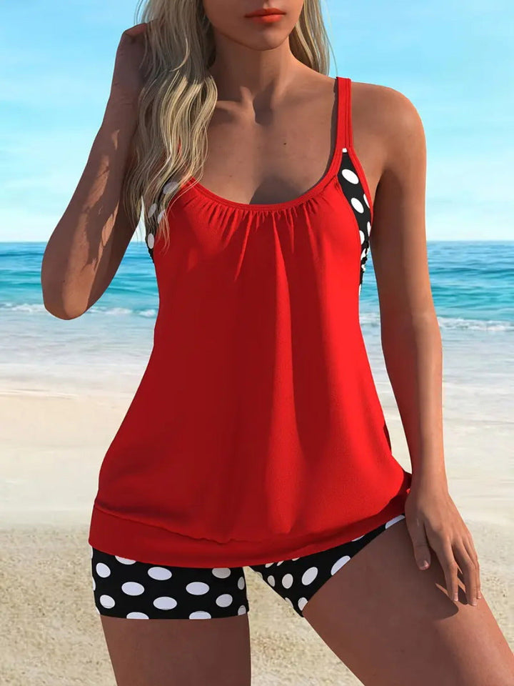 Celandine - conjunto de bikini de lunares estilo retro de secado rápido