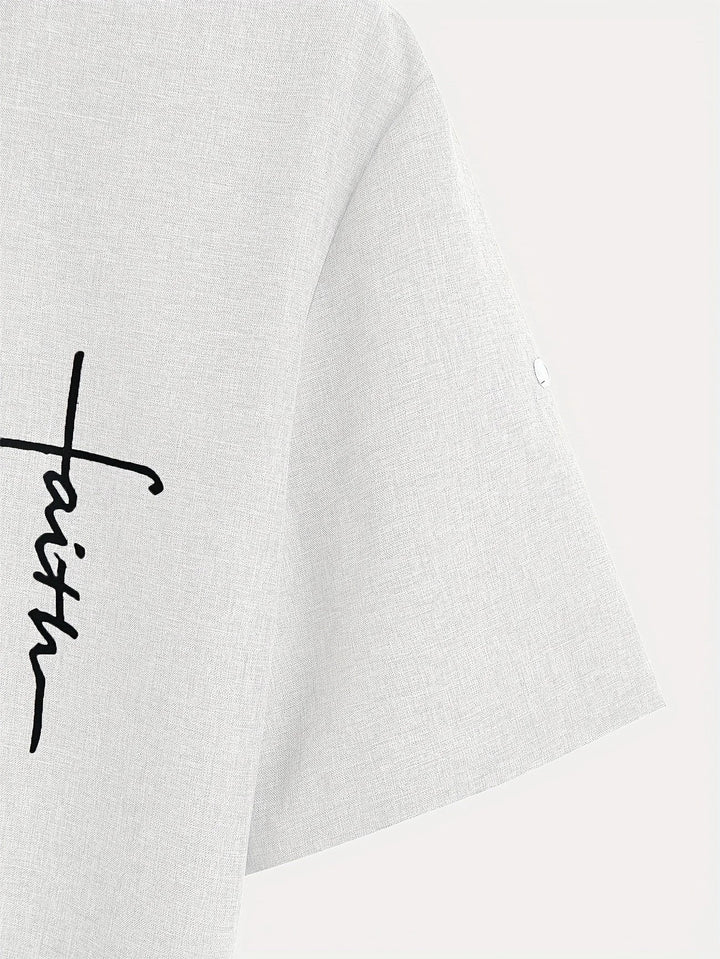 Harlan - Camisa de cuello alto texturizada