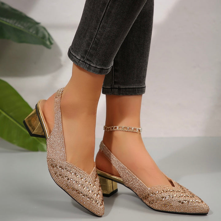 Lysavine - Tacones Slingback Casual Elegantes