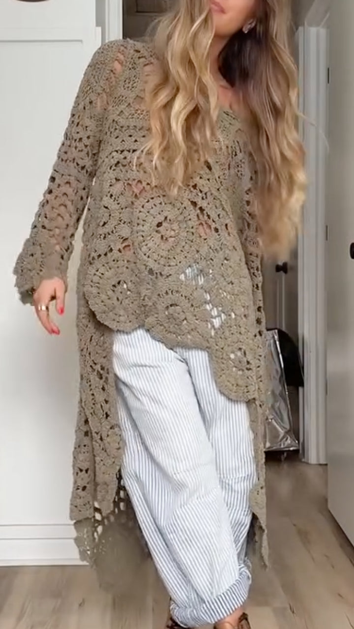 Soralen - Top de Crochet Casual Estiloso