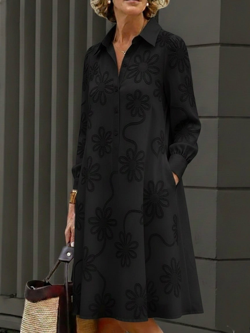 Sirelin - Vestido Camisero Midi de Tacto Suave