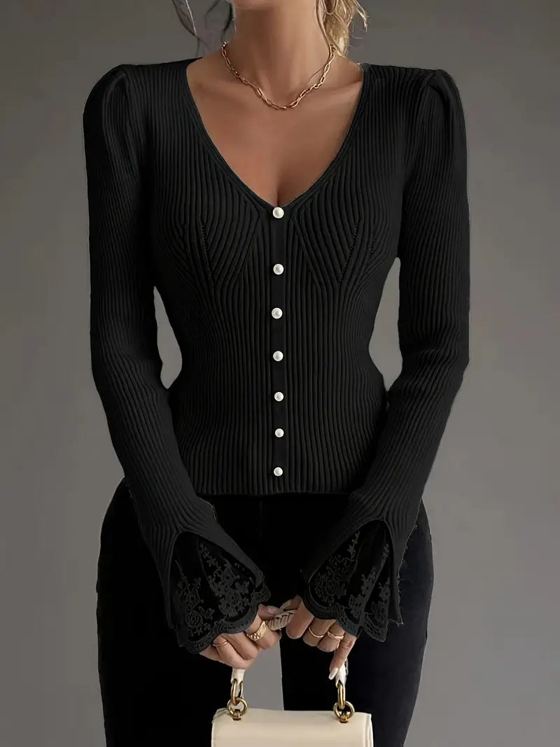 Corinne - Blusa Casual con Estilo