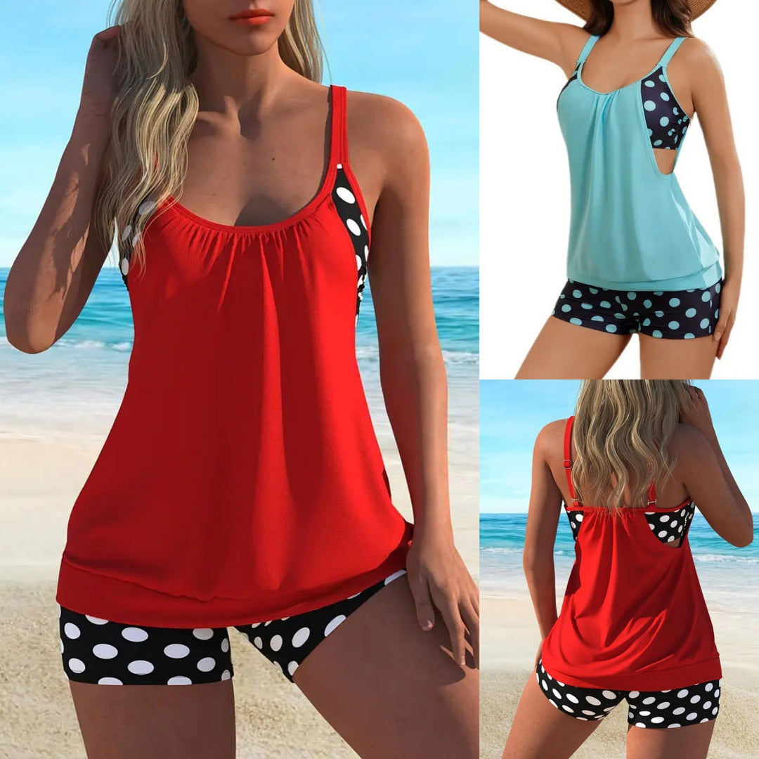 Celandine - conjunto de bikini de lunares estilo retro de secado rápido