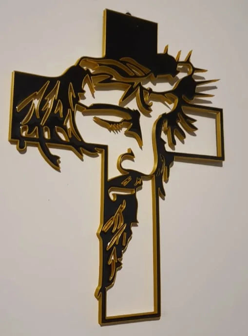 Cruz de Pared de Jesús Sagrado