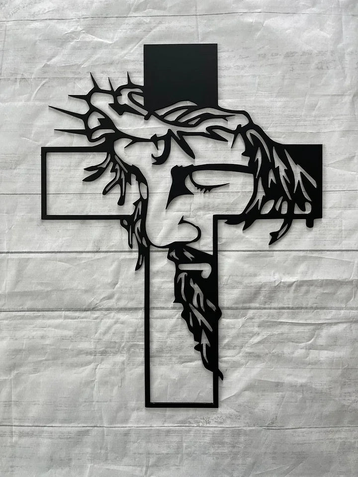 Cruz de Pared de Jesús Sagrado