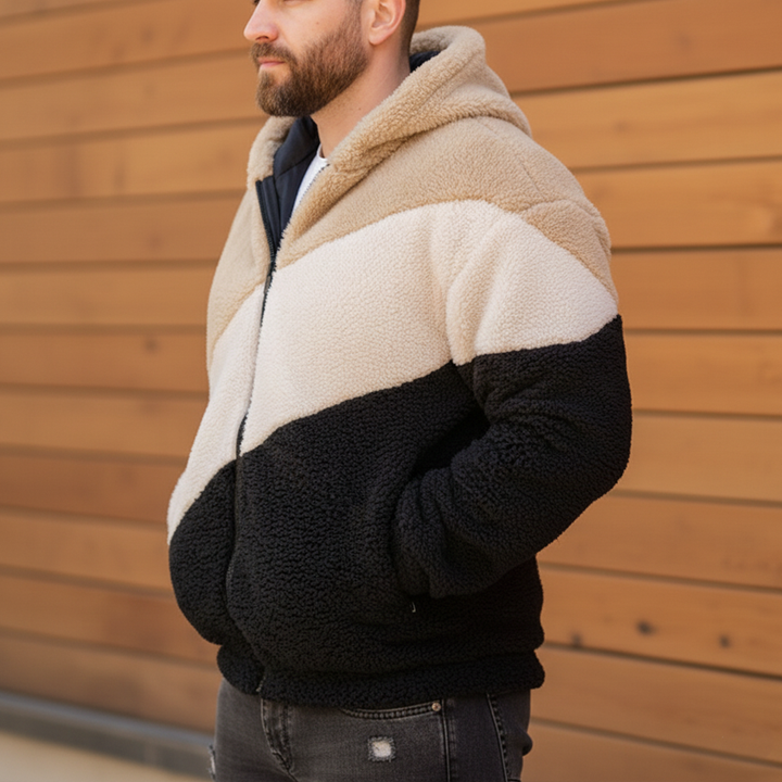 Solivar - Chamarra con capucha y cierre suave