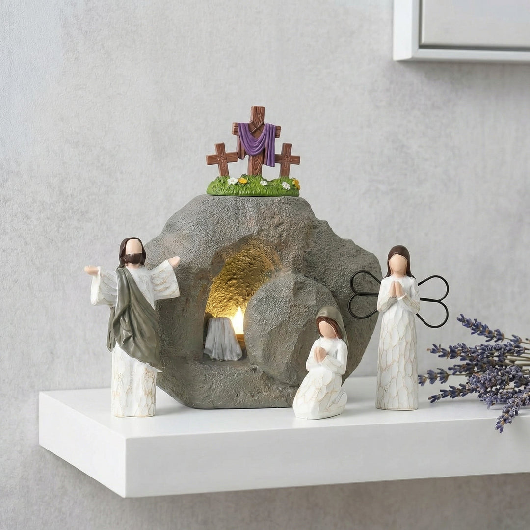 Celinea - Set decorativo con escena de la Pascua de Resurrección