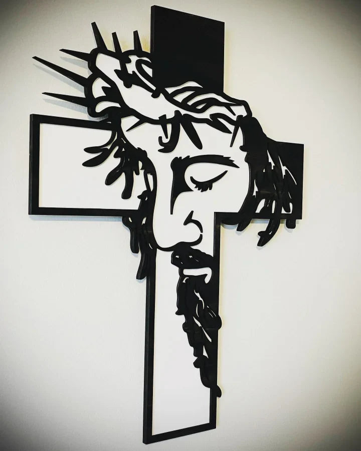 Cruz de Pared de Jesús Sagrado