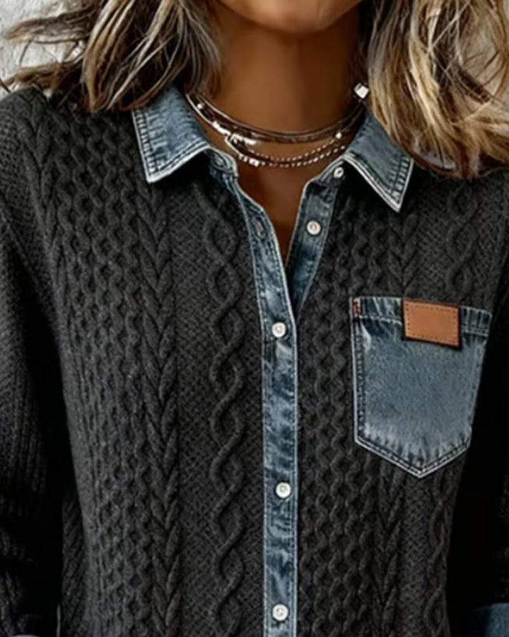 Arlette - Camisa Tipo Suéter Casual con Estilo