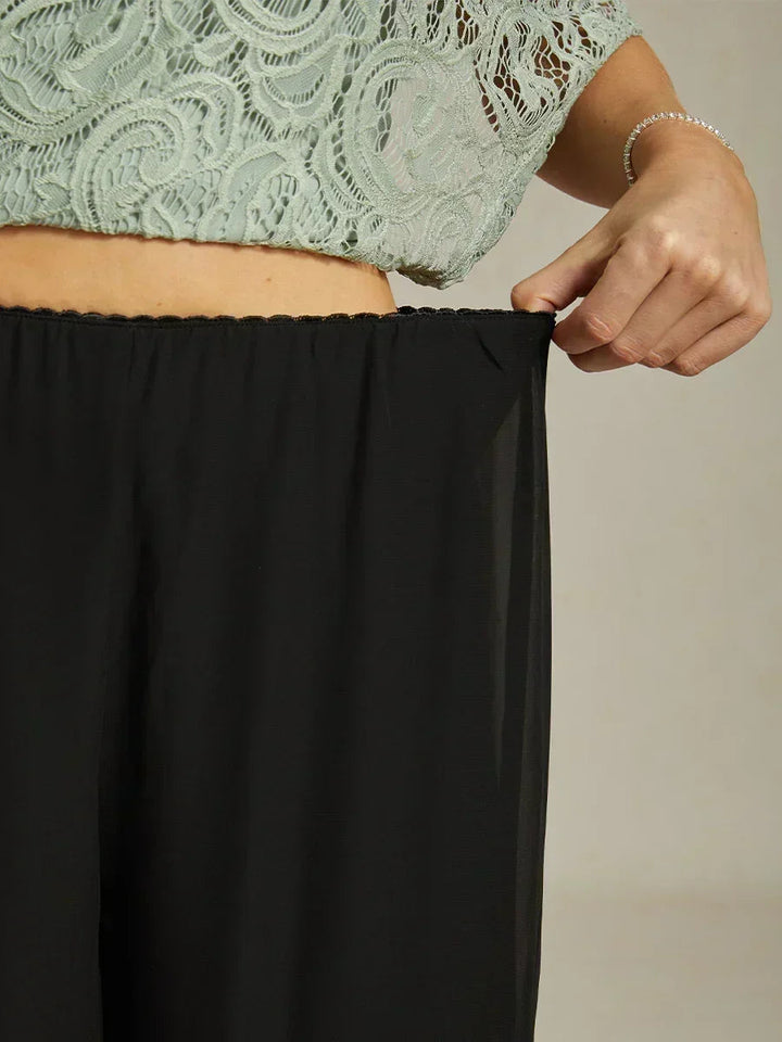 Tairess - Pantalón de pierna ancha