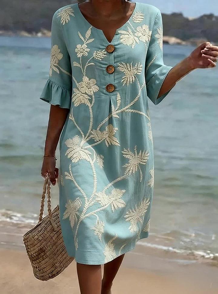 Xylina - Vestido de lino premium
